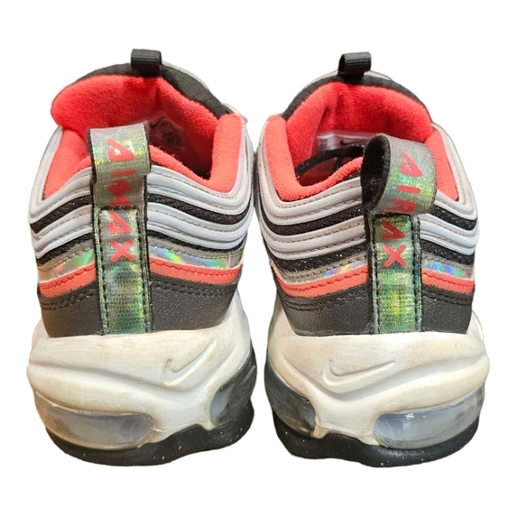 Nike Air Max 97 Fp Noir Crimson Size 6Y Womens Size 7.5 Comfort Lace Up - Picture 7 of 9